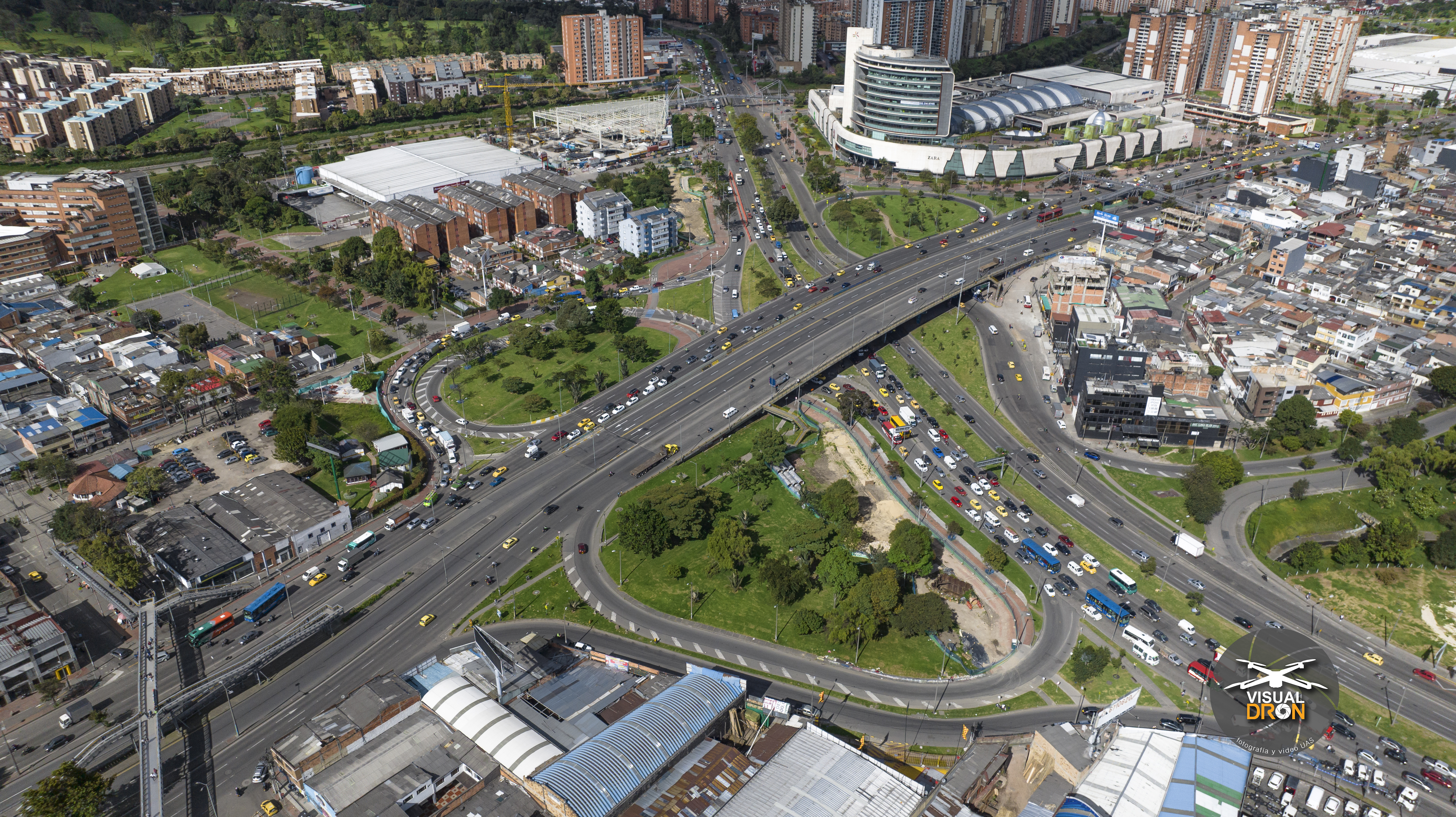 panorámica calle 80 av Boyaca